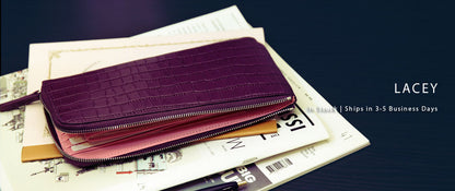 Lacey L-Zip Long Wallet