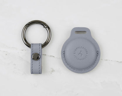 AirTag Leather Keychain - Lovely Lavender