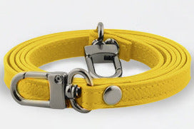 Carina Wallet v2 - Lemon Yellow Convertible Leather Wallet Bag