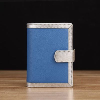 Sky Blue Saffiano Leather