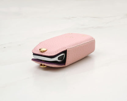 Pink Coaster Key Cover for Audi Car Key