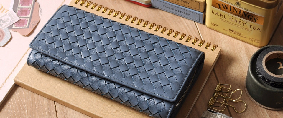 Sallas Woven Long Wallet