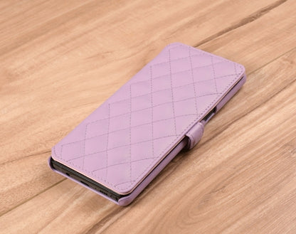 Quilted Book Style Leather Case