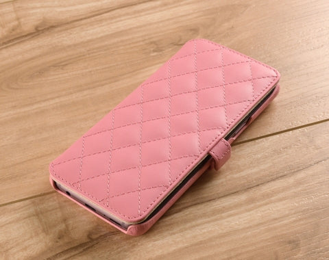 Book Style Quilted Leather Case