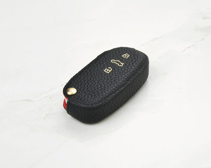 Black Coaster Key Cover for Audi Car Key