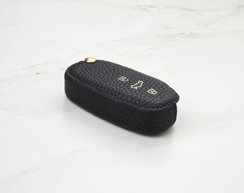 Black Coaster Key Cover for Audi Car Key