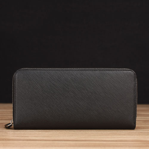 Black Saffiano Leather