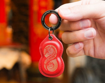 Prosperity Snake Amulet Keychain for the Year of the Snake 2025